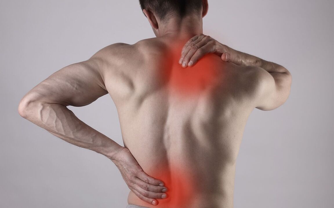 El dolor de espalda es un signo de trastornos musculoesqueléticos. 