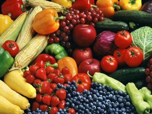 Verduras y frutas para la osteocondrosis espinal