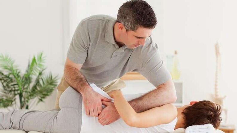 Masaje de dolor lumbar